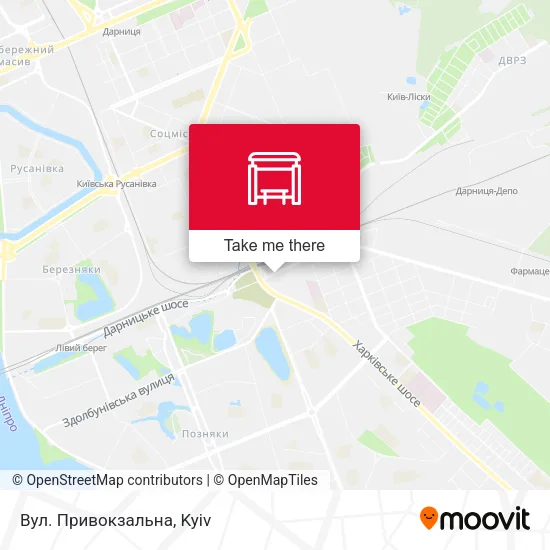 Карта Вул. Привокзальна