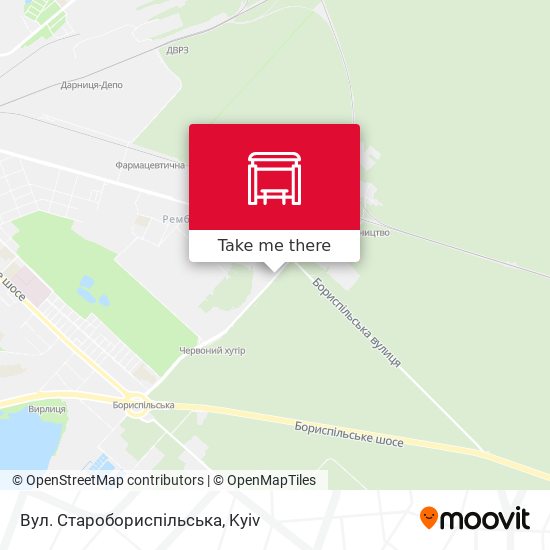 Вул. Старобориспільська map