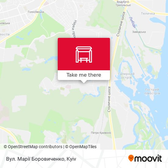 Вул. Марії Боровиченко map