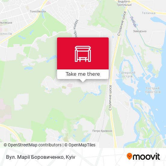 Вул. Марії Боровиченко map