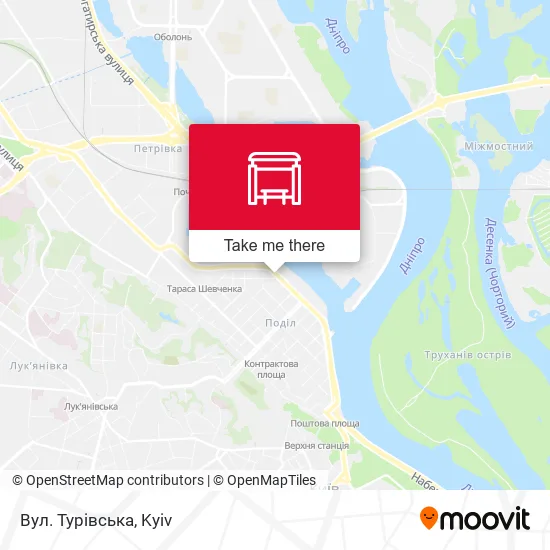 Карта Вул. Турівська