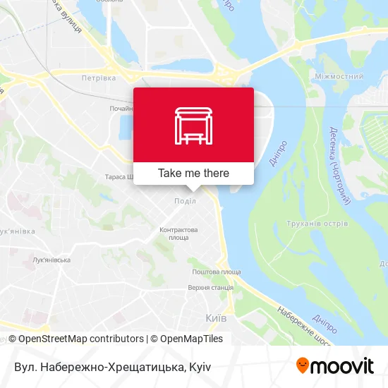 Карта Вул. Набережно-Хрещатицька