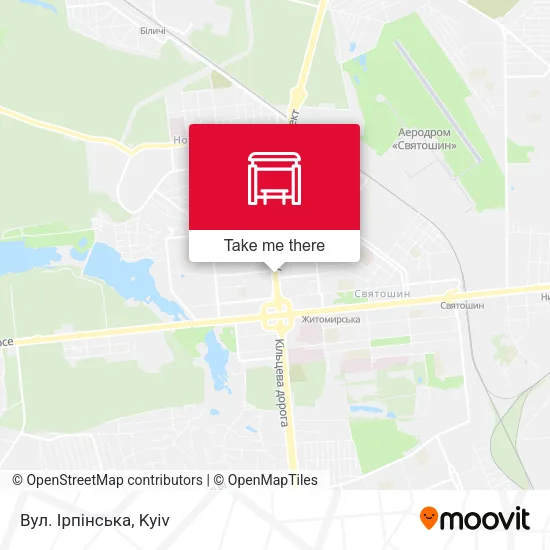 Вул. Ірпінська map