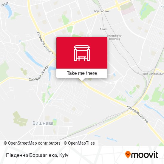 Південна Борщагівка map