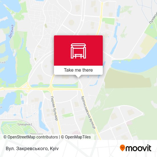 Карта Вул. Закревського