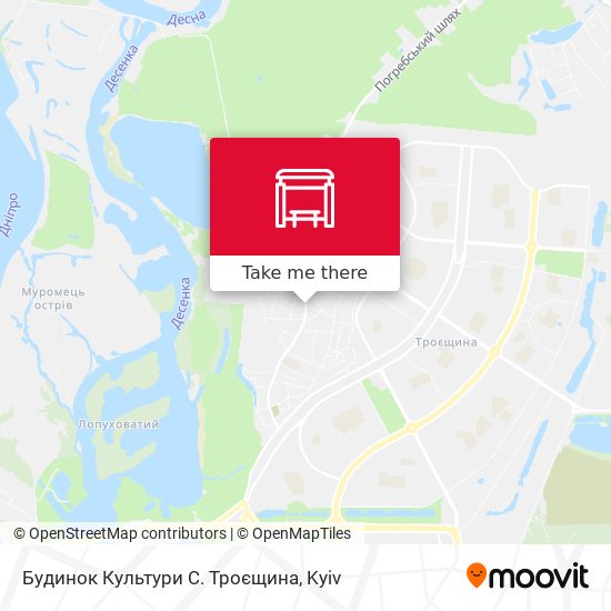 Будинок Культури С. Троєщина map