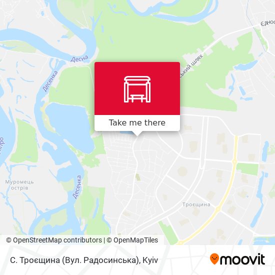 С. Троєщина (Вул. Радосинська) map
