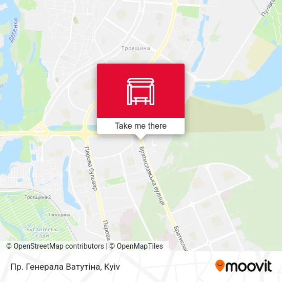 Карта Пр. Генерала Ватутіна