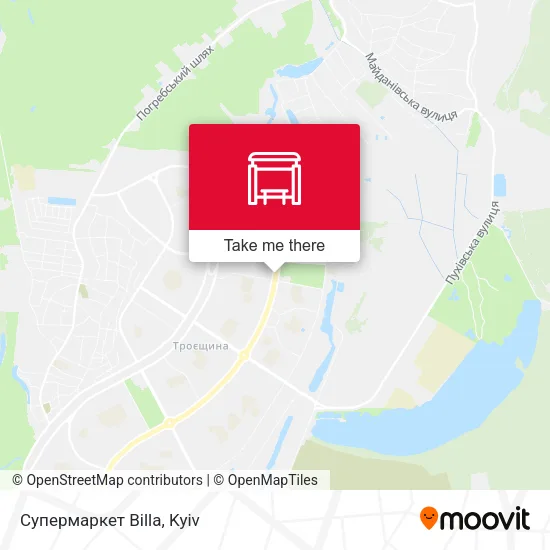 Карта Супермаркет Billa