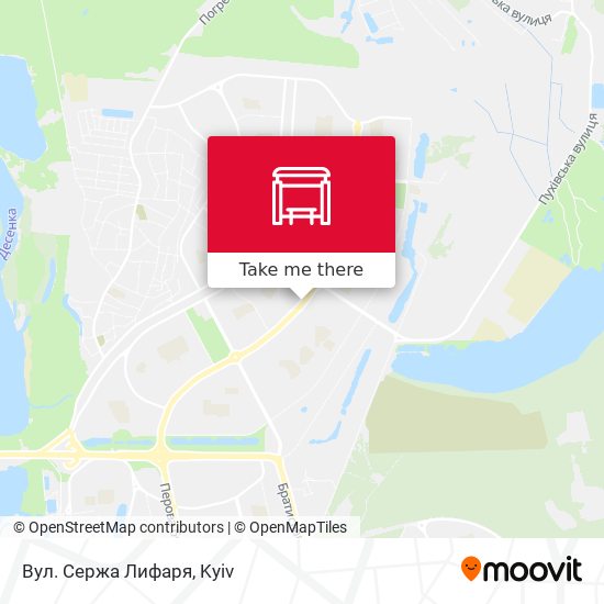 Вул. Сержа Лифаря map