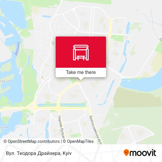 Карта Вул. Теодора Драйзера