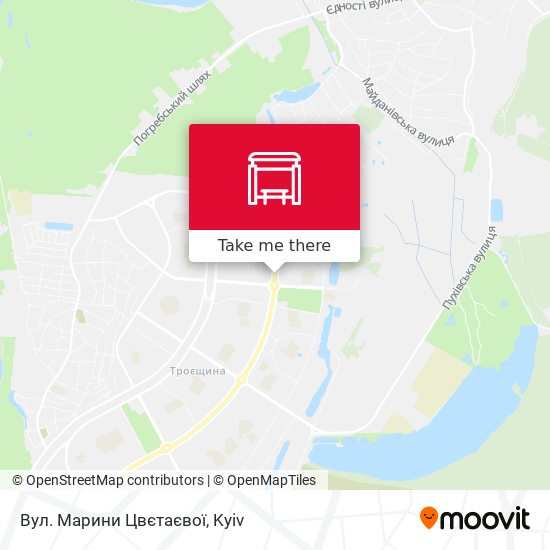 Вул. Марини Цвєтаєвої map