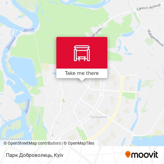 Парк Доброволець map