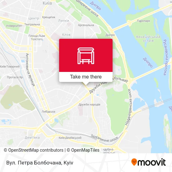Карта Вул. Петра Болбочана