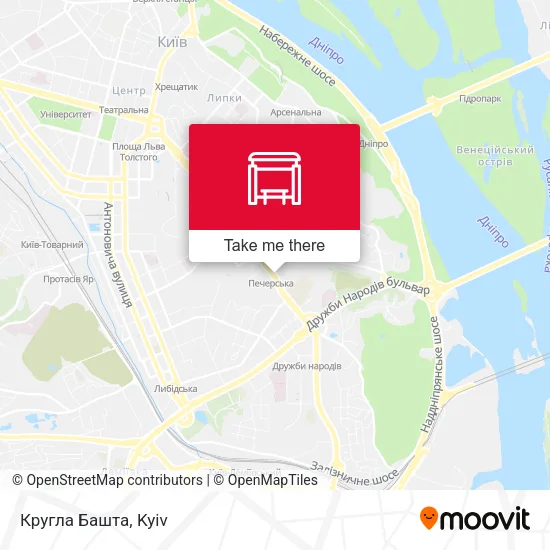 Карта Кругла Башта