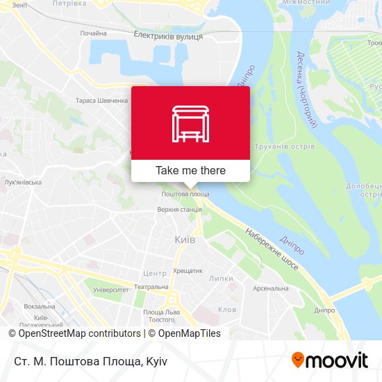 Карта Ст. М. Поштова Площа