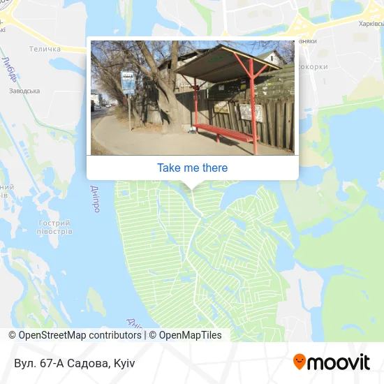 Карта Вул. 67-А Садова