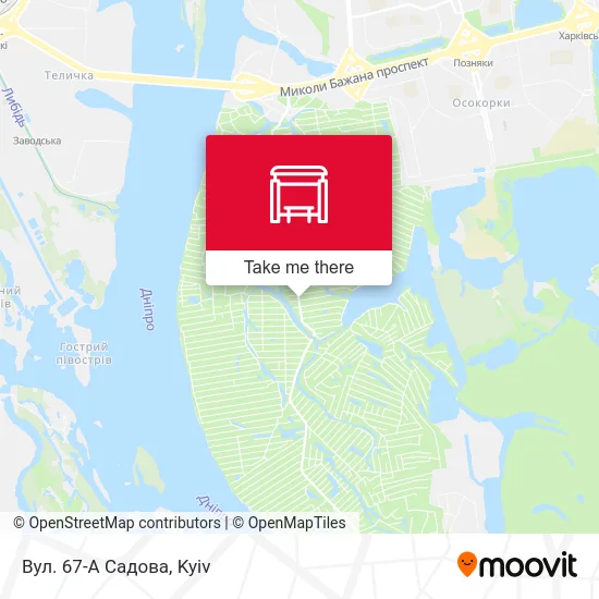 Карта Вул. 67-А Садова