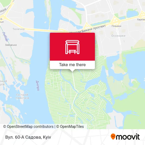 Карта Вул. 60-А Садова