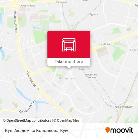 Вул. Академіка Корольова map