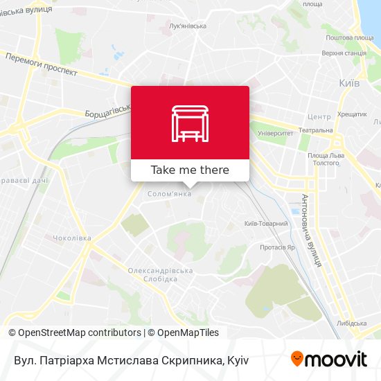 Вул. Патріарха Мстислава Скрипника map