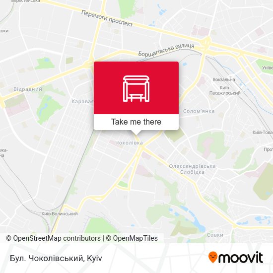 Карта Бул. Чоколівський