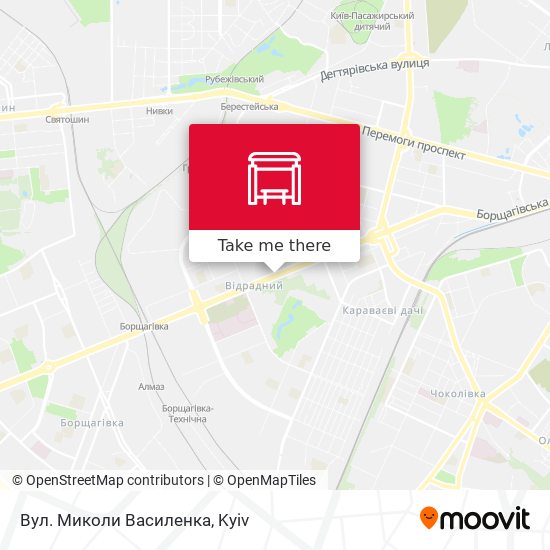 Вул. Миколи Василенка map