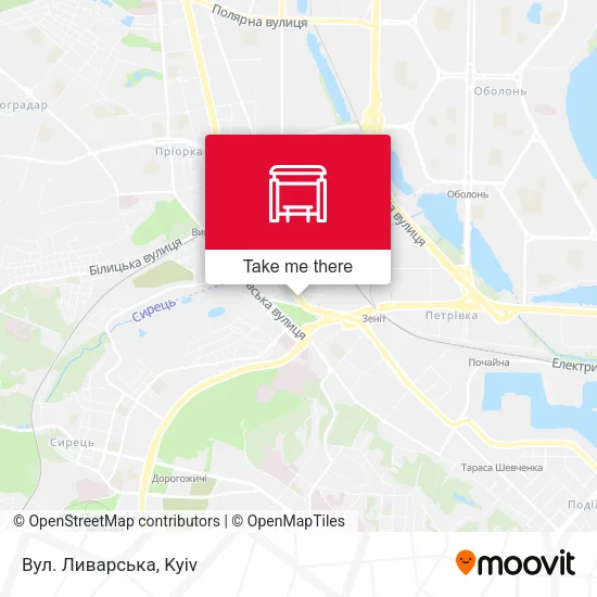 Карта Вул. Ливарська