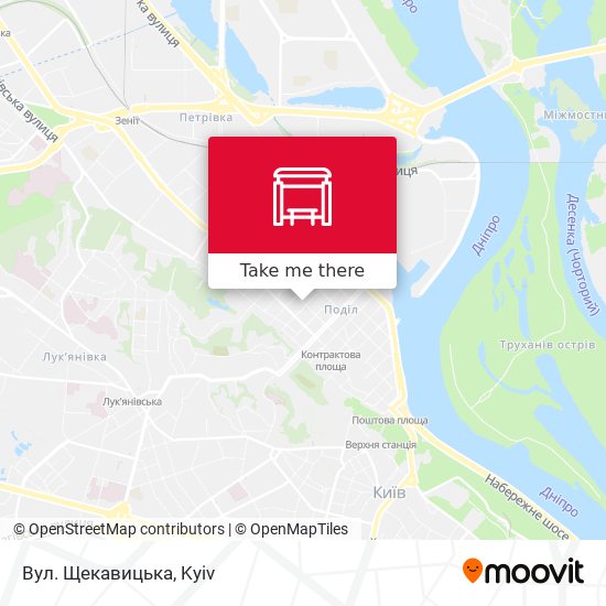 Вул. Щекавицька map