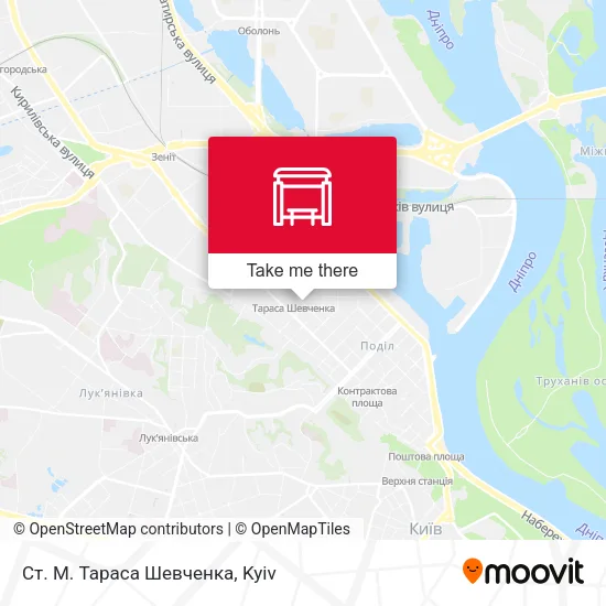 Карта Ст. М. Тараса Шевченка