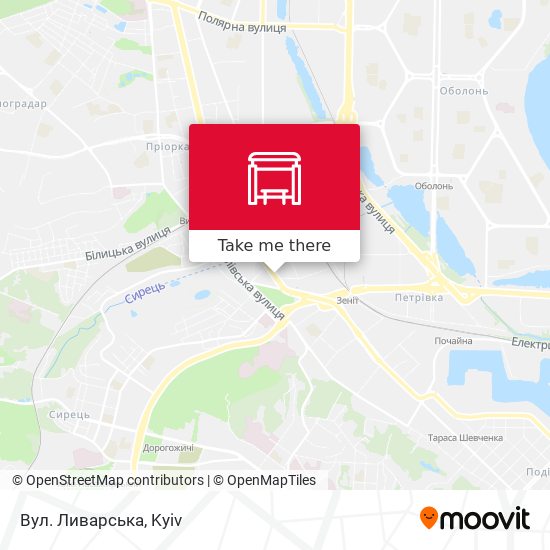 Вул. Ливарська map