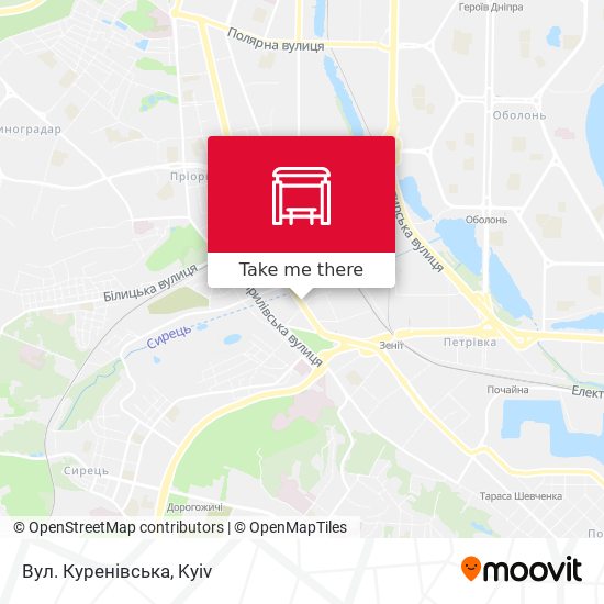 Вул. Куренівська map