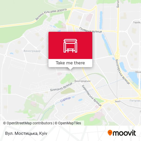 Вул. Мостицька map