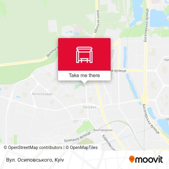 Карта Вул. Осиповського