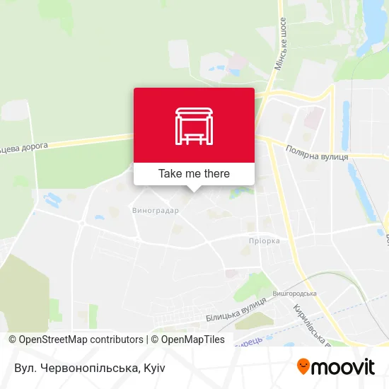 Карта Вул. Червонопільська