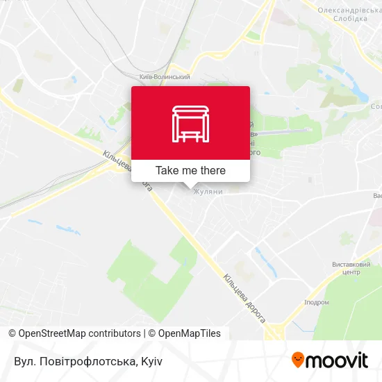 Вул. Повітрофлотська map