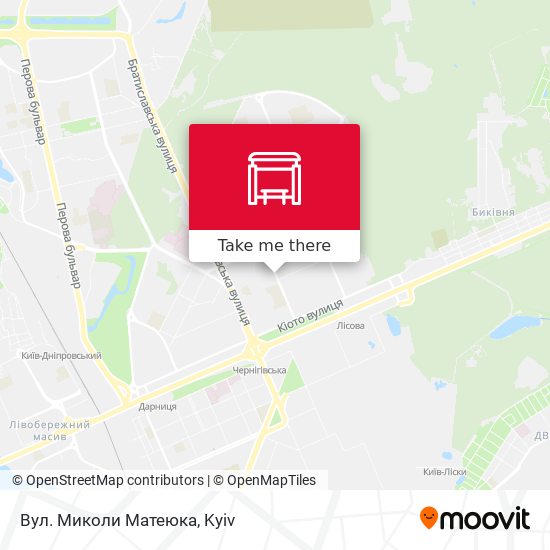 Вул. Миколи Матеюка map