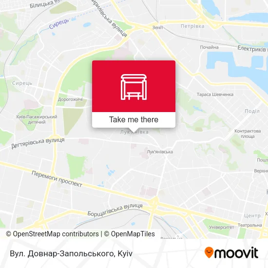 Карта Вул. Довнар-Запольського