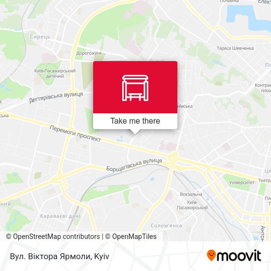 Карта Вул. Віктора Ярмоли