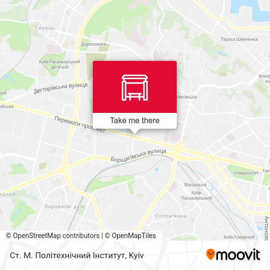 Карта Ст. М. Політехнічний Інститут