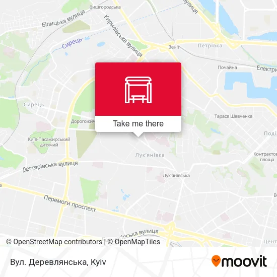 Карта Вул. Деревлянська