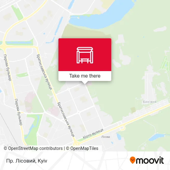 Карта Пр. Лісовий