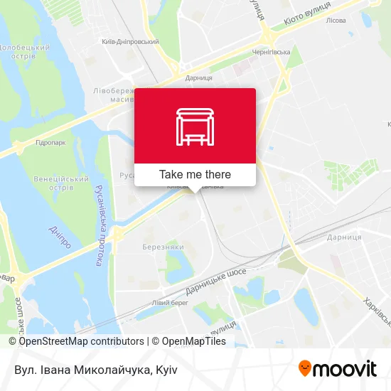 Карта Вул. Івана Миколайчука