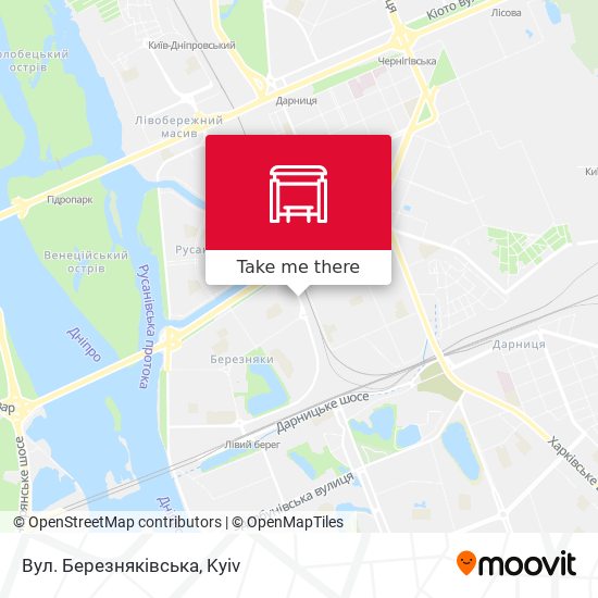 Вул. Березняківська map