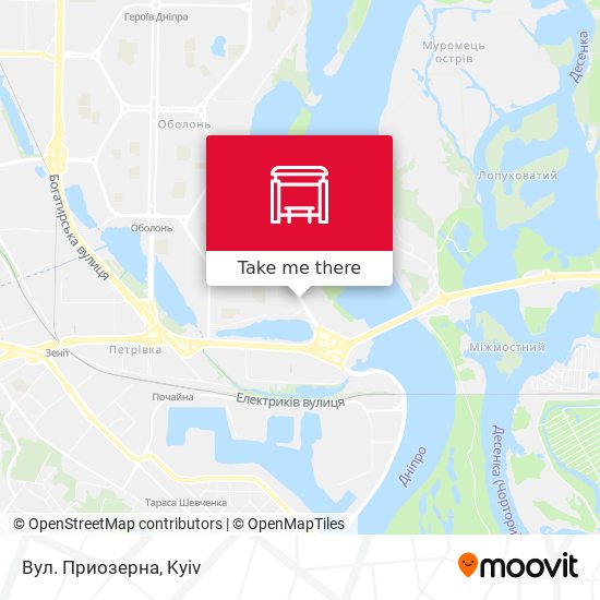 Вул. Приозерна map