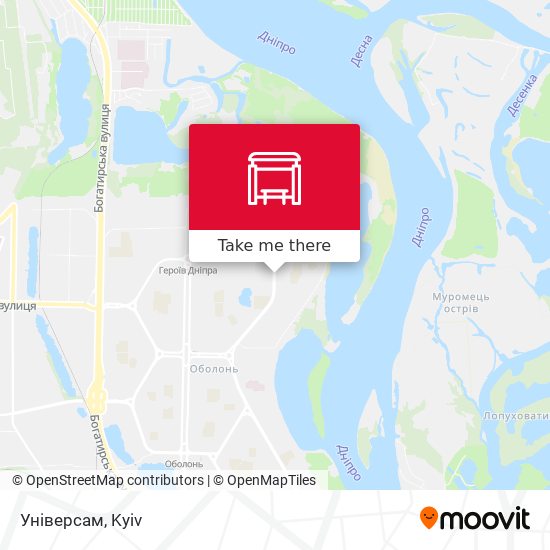 Універсам map