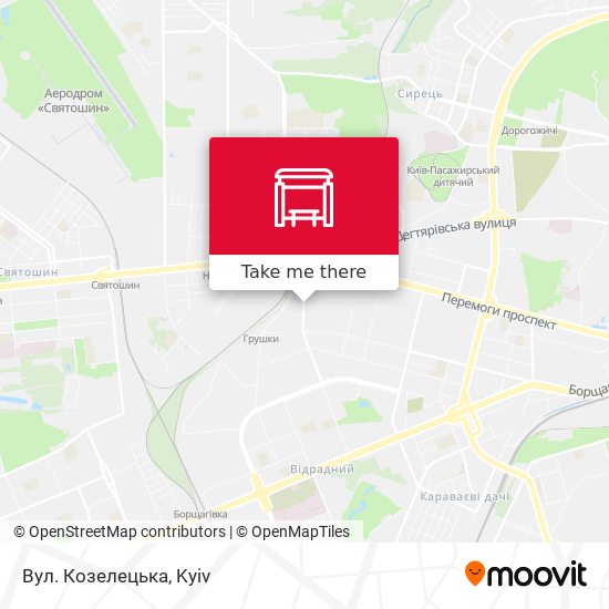 Вул. Козелецька map