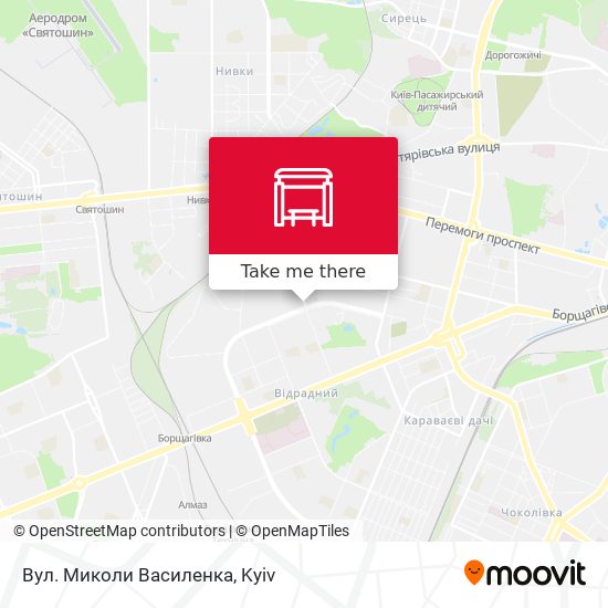 Вул. Миколи Василенка map