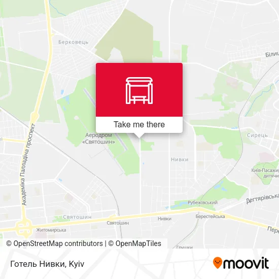 Карта Готель Нивки