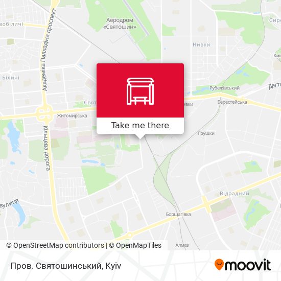Пров. Святошинський map